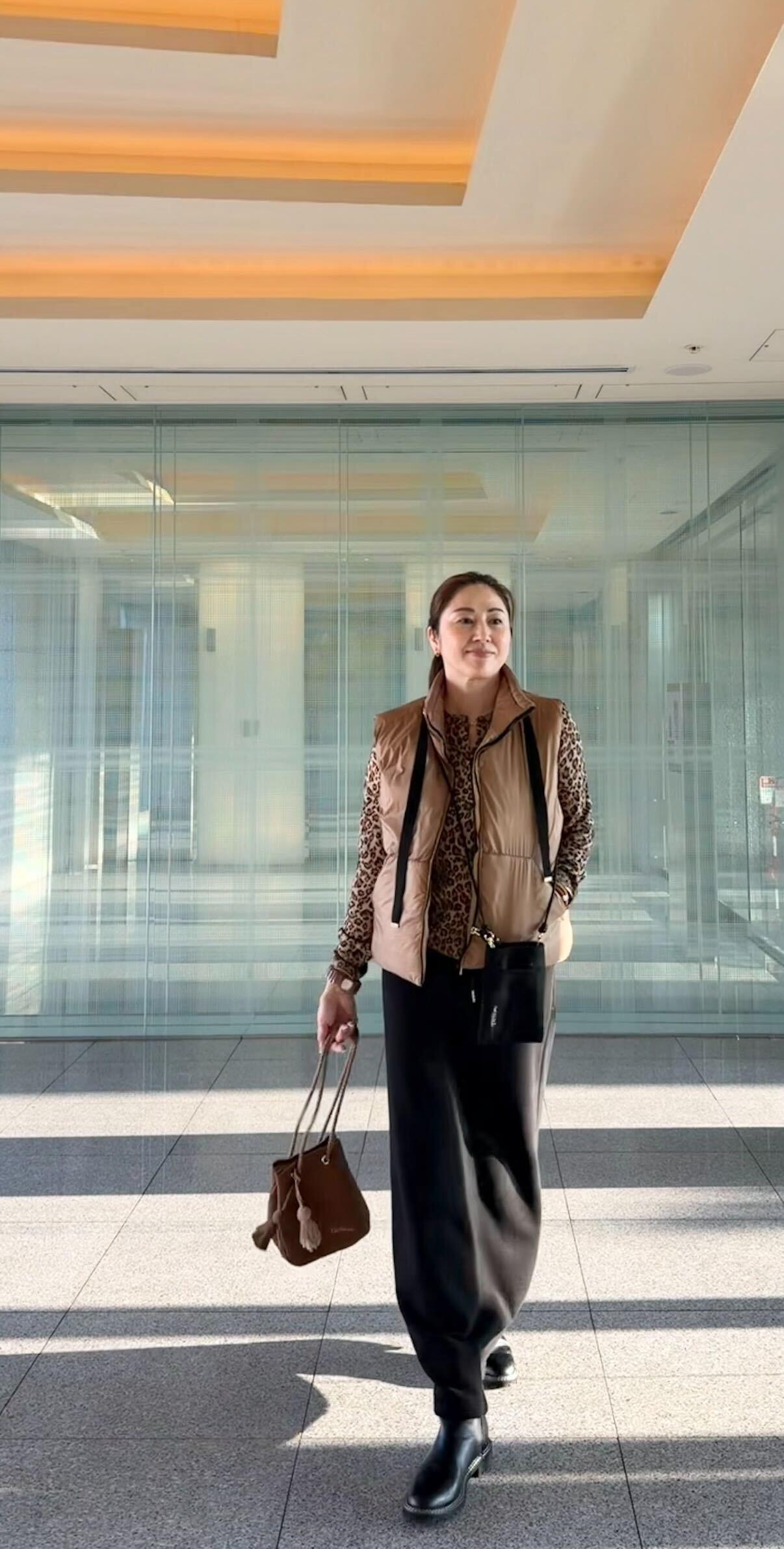 レオパード柄カーディガン