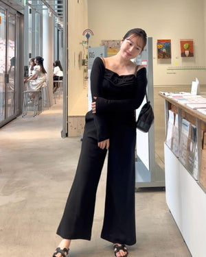 リラックスカットキャミ×カーディガン