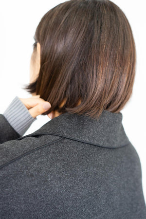 ニットパイルチェスターコート