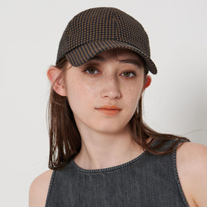 ギンガムチェック キャップ UV