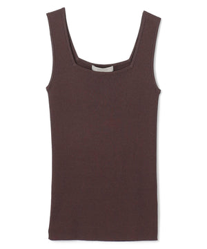 スゴ機能 リブタンクトップ