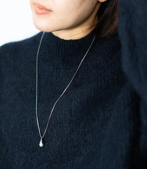 ドロップパールロングネックレス