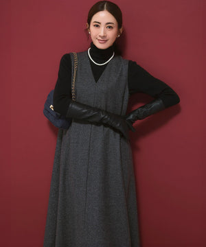 スエード キルティング ショルダーバッグ