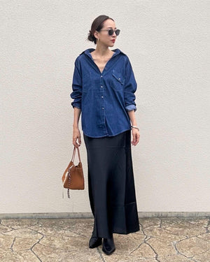 ソフトデニムシャツ