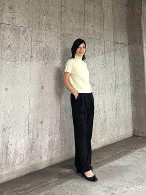 ハーフネック タートルネックニット