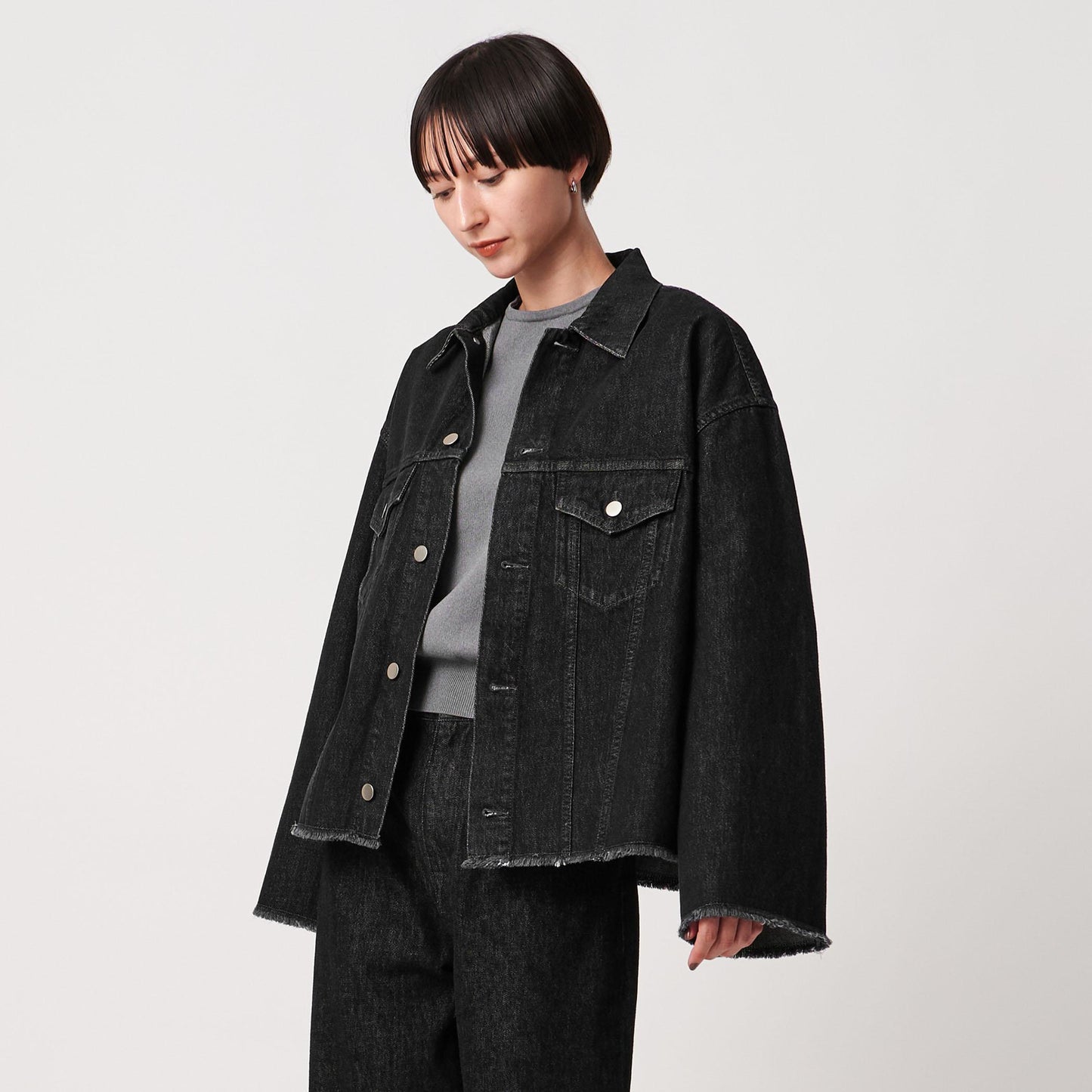 カットオフ デニムジャケット