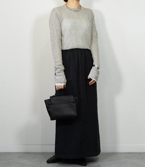 レイヤード風シアースリムニット