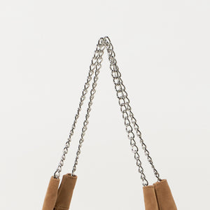 スエードライク チェーン ショルダーバッグ