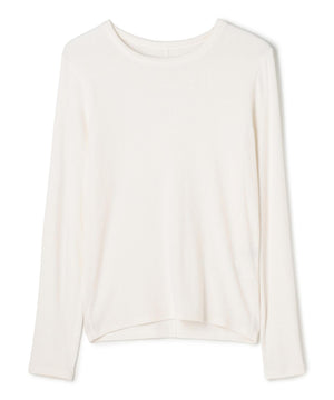 コットンカシミヤ クルーネックカットソー