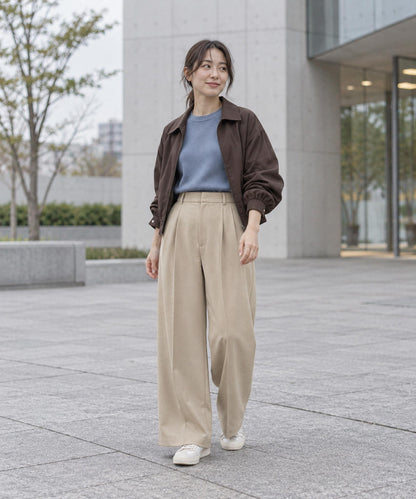 ストレートワイドパンツ