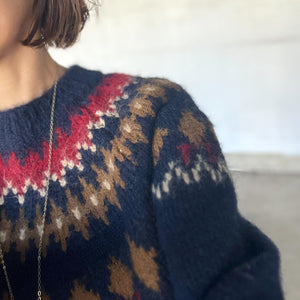 NAVYノルディックニット