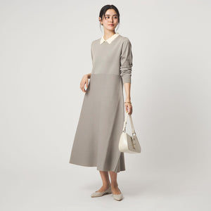 ハイショク エリツキ ニット ワンピース