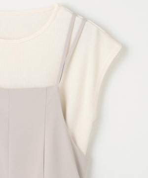 プルオーバー×キャミサロペットセット