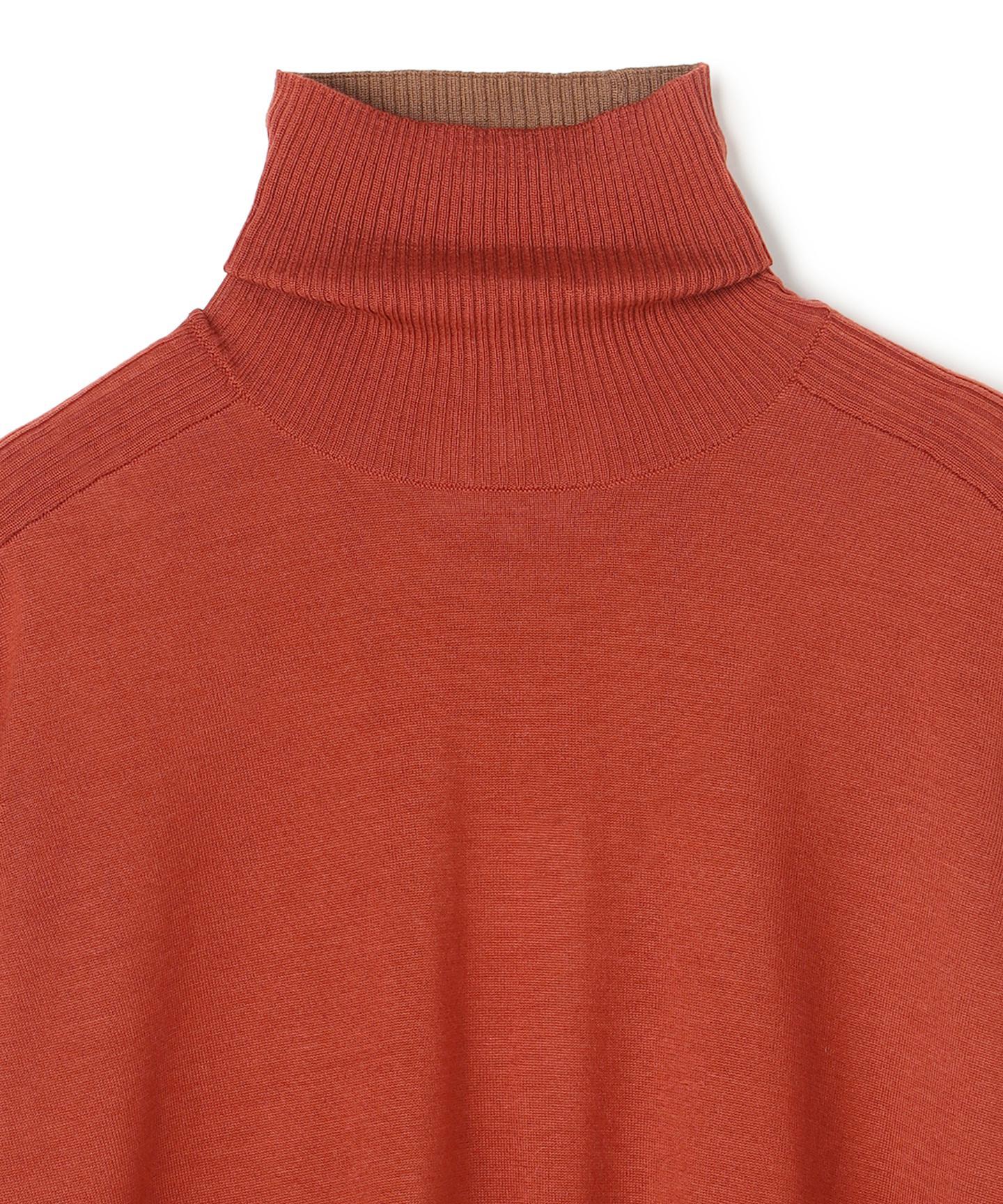 LA MONNAIE / バイカラーウールタートルニット