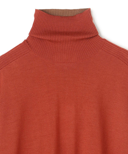 LA MONNAIE / バイカラーウールタートルニット