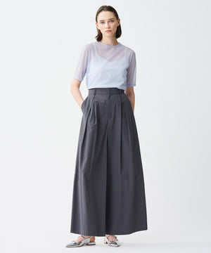 トリコットシフォン ハーフスリーブカットソー