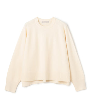 カシミヤブレンド クルーネックニット
