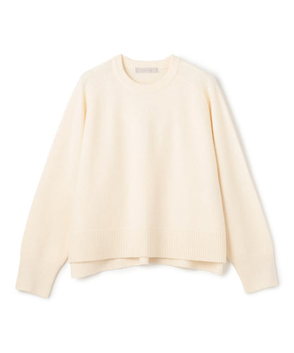 カシミヤブレンド クルーネックニット