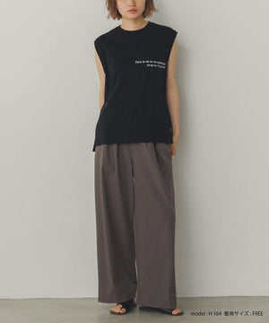 コンパクトロゴタンクトップ