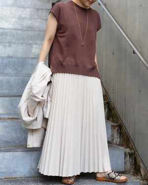 ラメプリーツフレアスカート