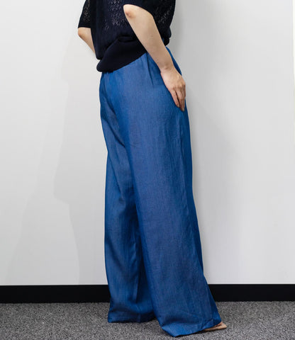 テンセルデニムストレートパンツ