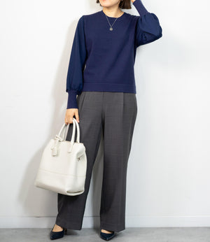 布帛切り替えコンパクトニット