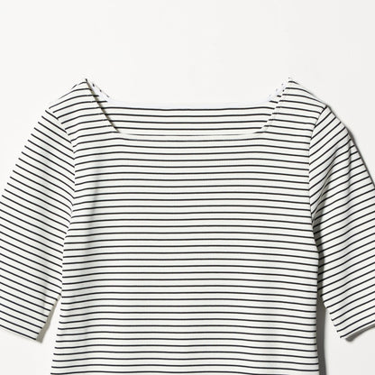 ニットライク スクエアネック カットソー