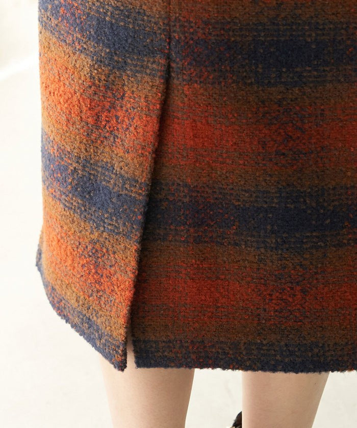 チェックスカート