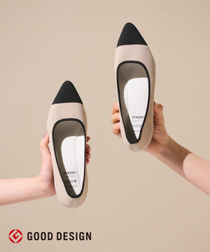 バイカラー ポインテッドパンプス