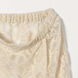 レース レイヤード スカート