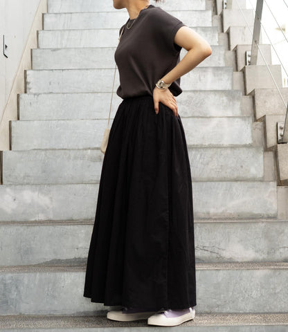 ミニリブフレンチスリーブトップス