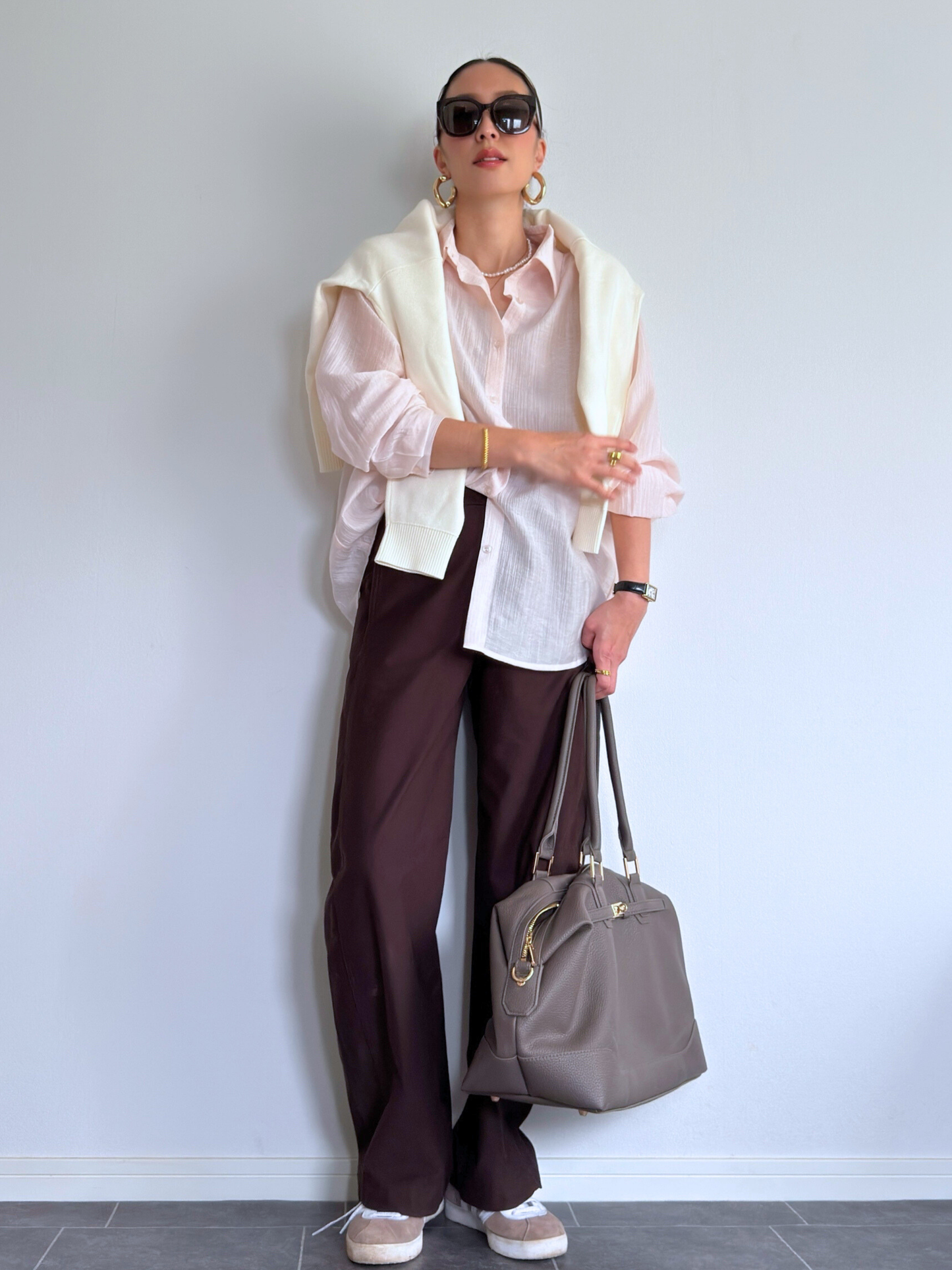 エアーテンセルオーバーフィットシャツ