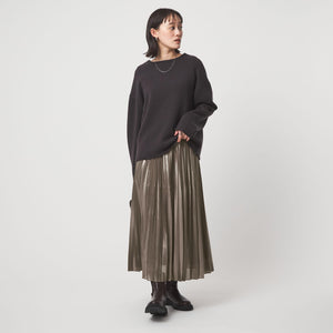 ハクプリント プリーツ スカート