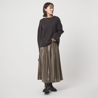 ハクプリント プリーツ スカート