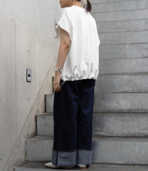 ドロストオーバーフレンチスリーブカットソー