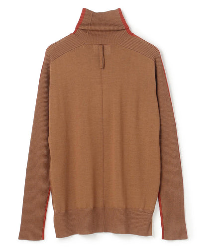 LA MONNAIE / バイカラーウールタートルニット