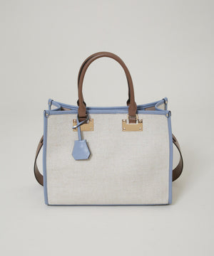 バイカラーキャンバスバッグ