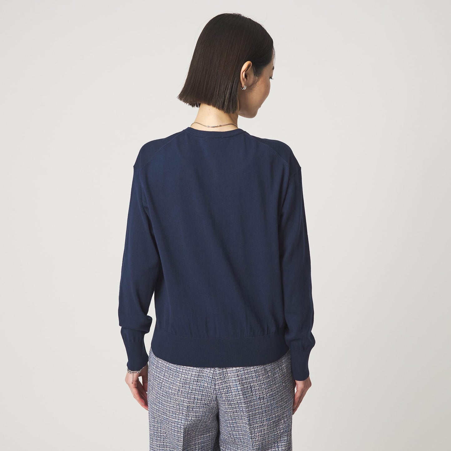 ＜1_OF MINE＞クルーネック ニット カーディガン