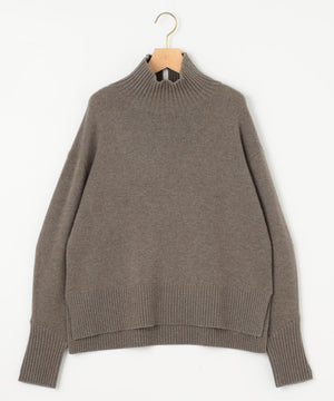 ウールカシミヤミックス ロールネック ニット