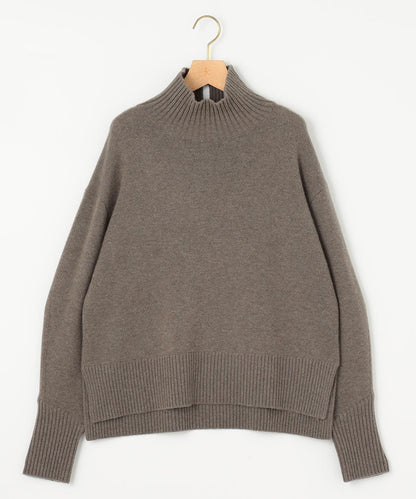 ウールカシミヤミックス ロールネック ニット
