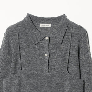 ポロニット カーディガン × ビスチェ ニット セット