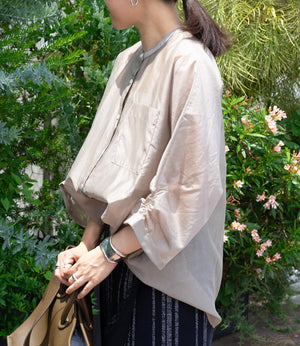 2wayシアーサテンブラウス