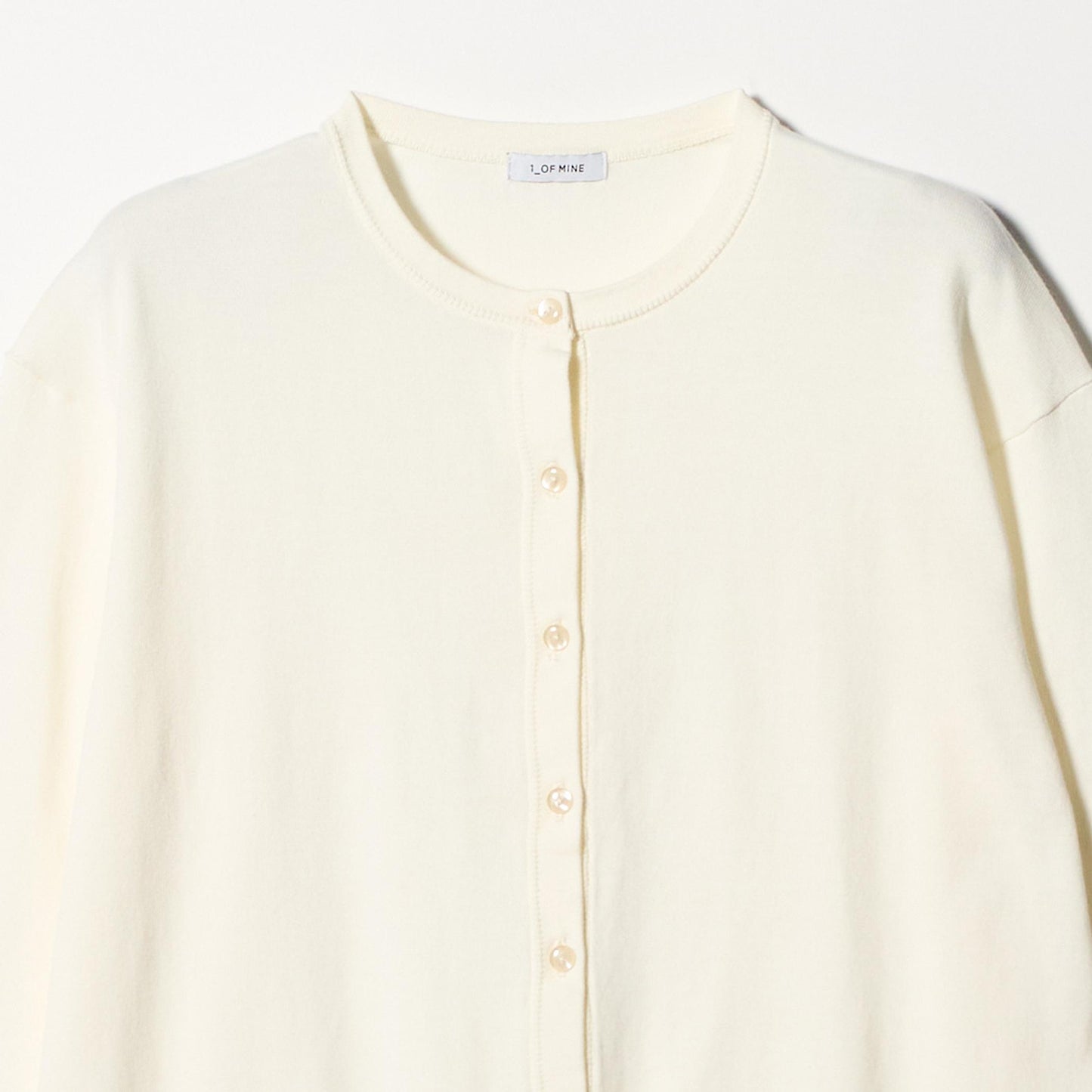 ＜1_OF MINE＞クルーネック ニット カーディガン