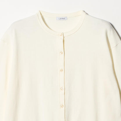 ＜1_OF MINE＞クルーネック ニット カーディガン