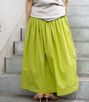 コットンキャンブリックギャザースカート