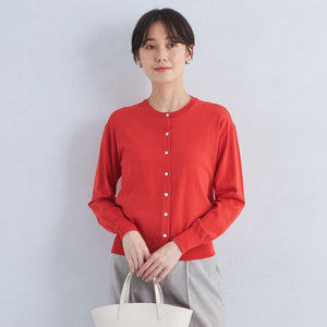 ドラキー クルーネック ニット カーディガン