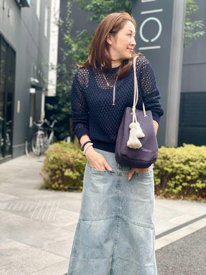 カットオフデニムマーメードスカート