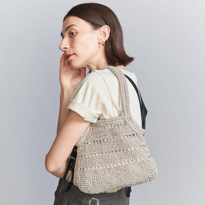 メタリックコード ミニ トートバッグ