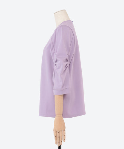 クルーネックボリュームスリーブカットソー