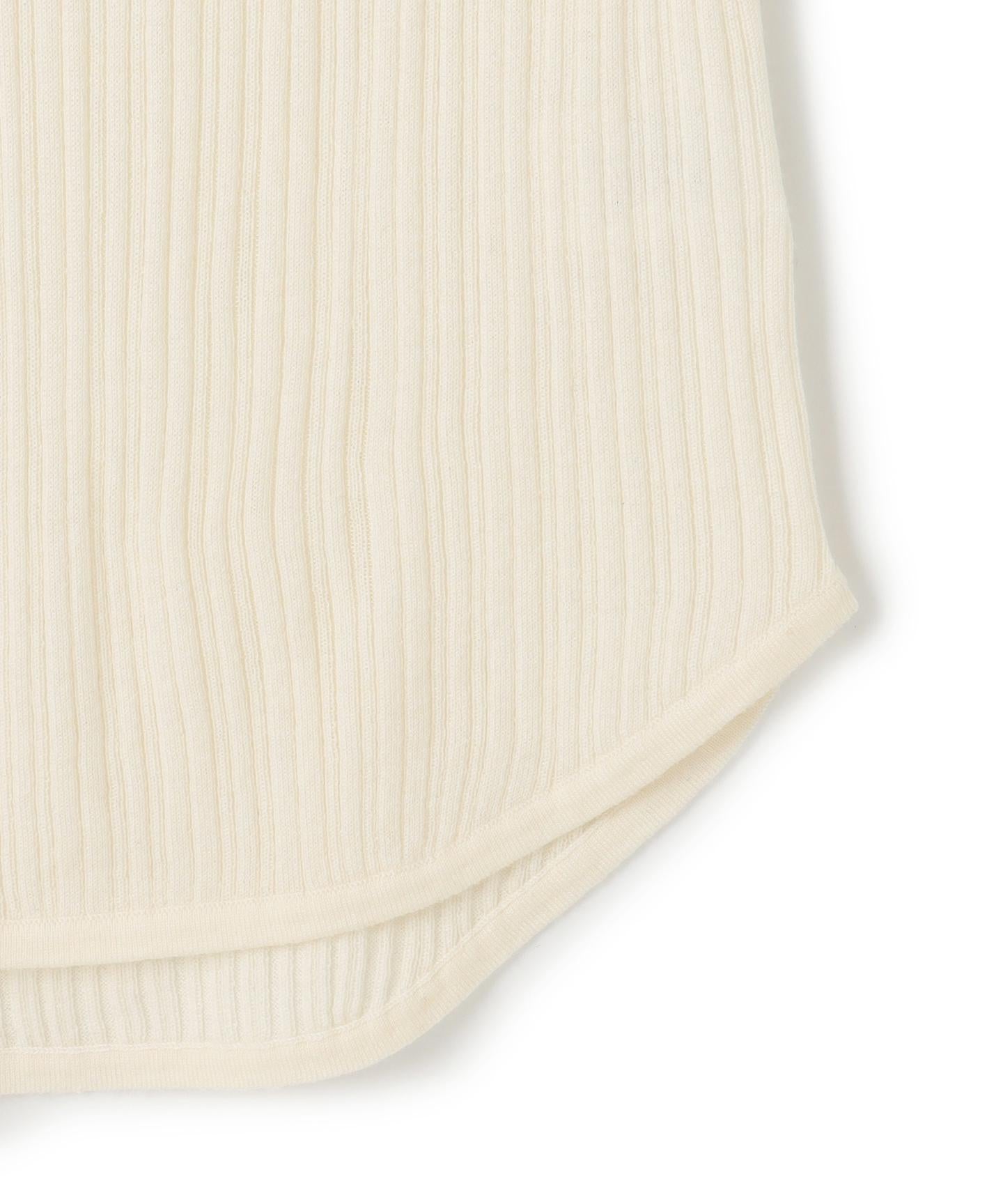 ハイゲージニット ヘンリーネックトップス